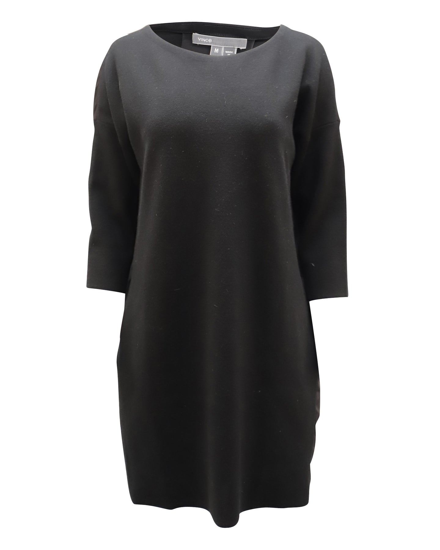 Vince Sweater Dress in Black Wool 7764868137020