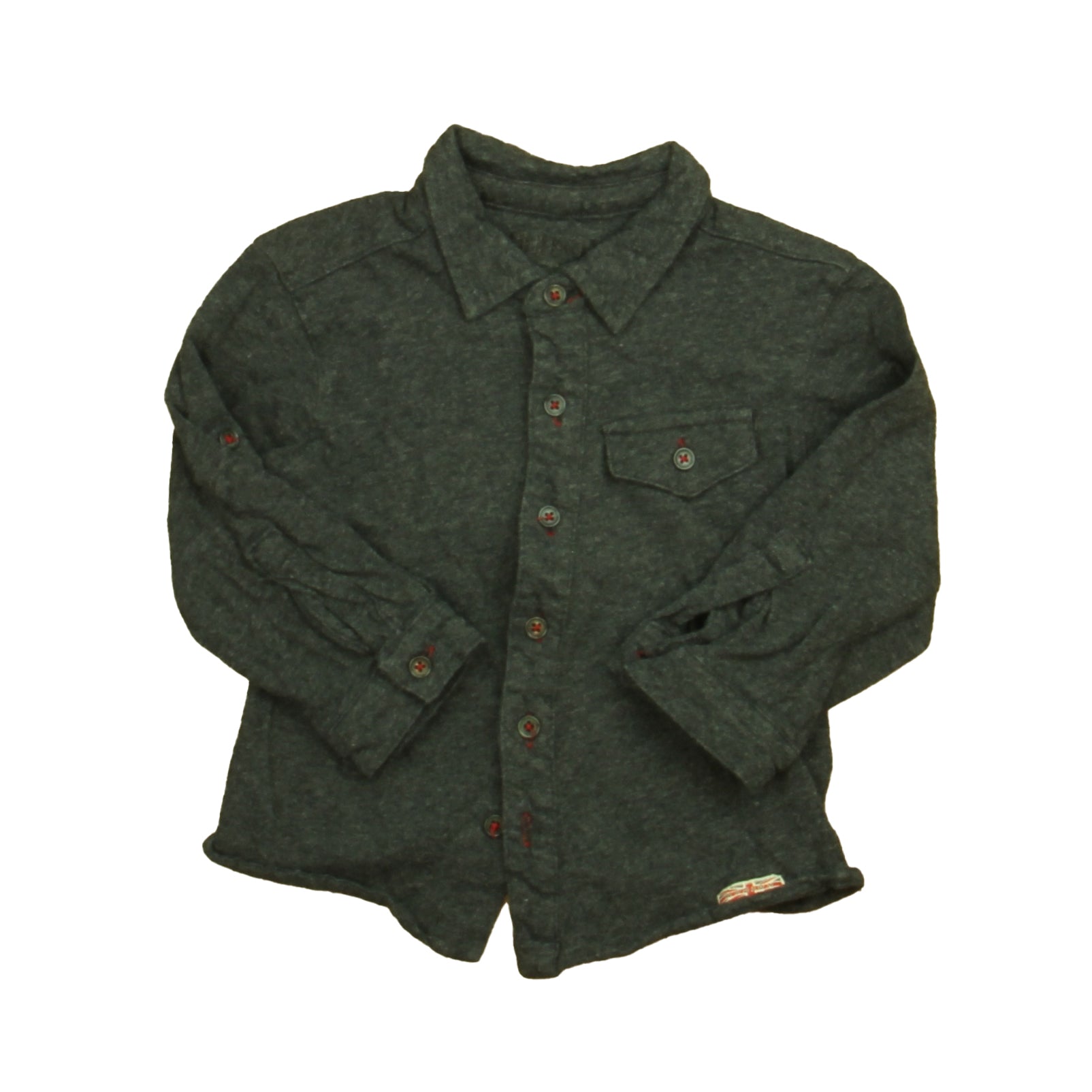 Hudson Boys Gray Button Down Long Sleeve 7805936271420