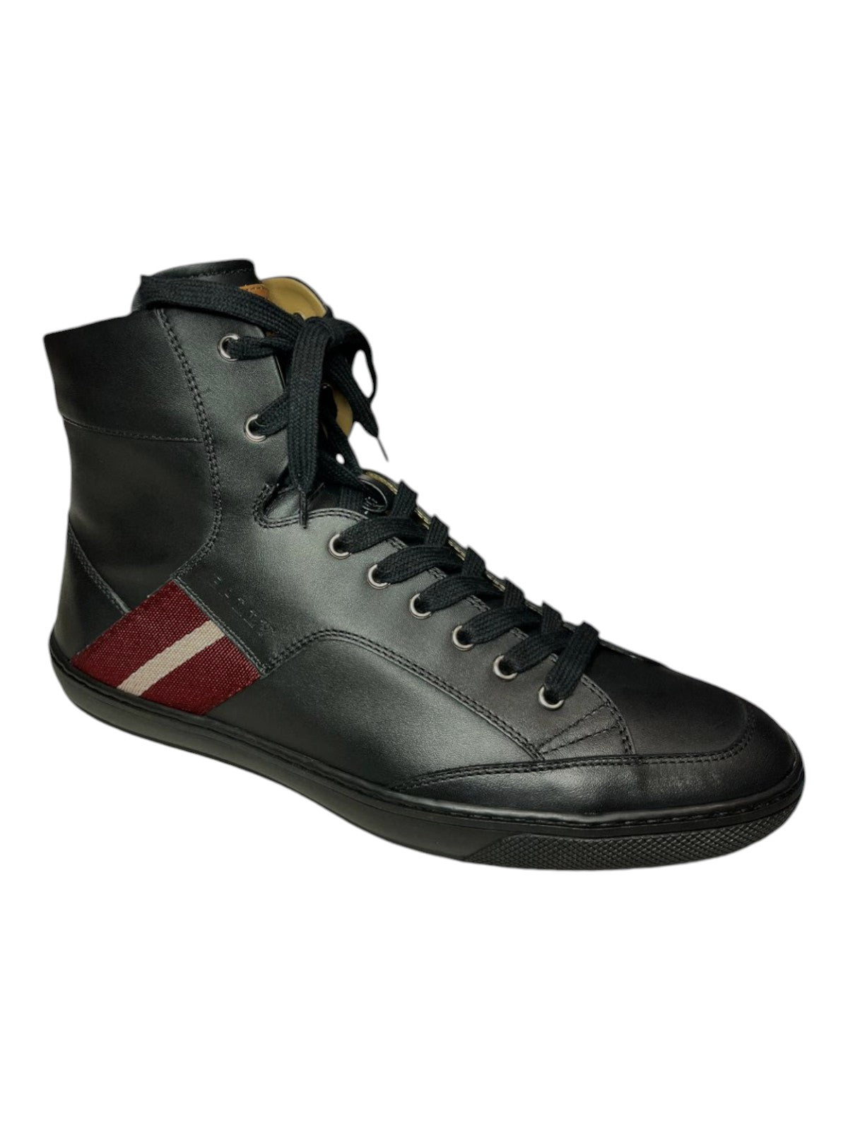 Bally Oldani Men's 6227952 Black High-Top Leather Sneakers