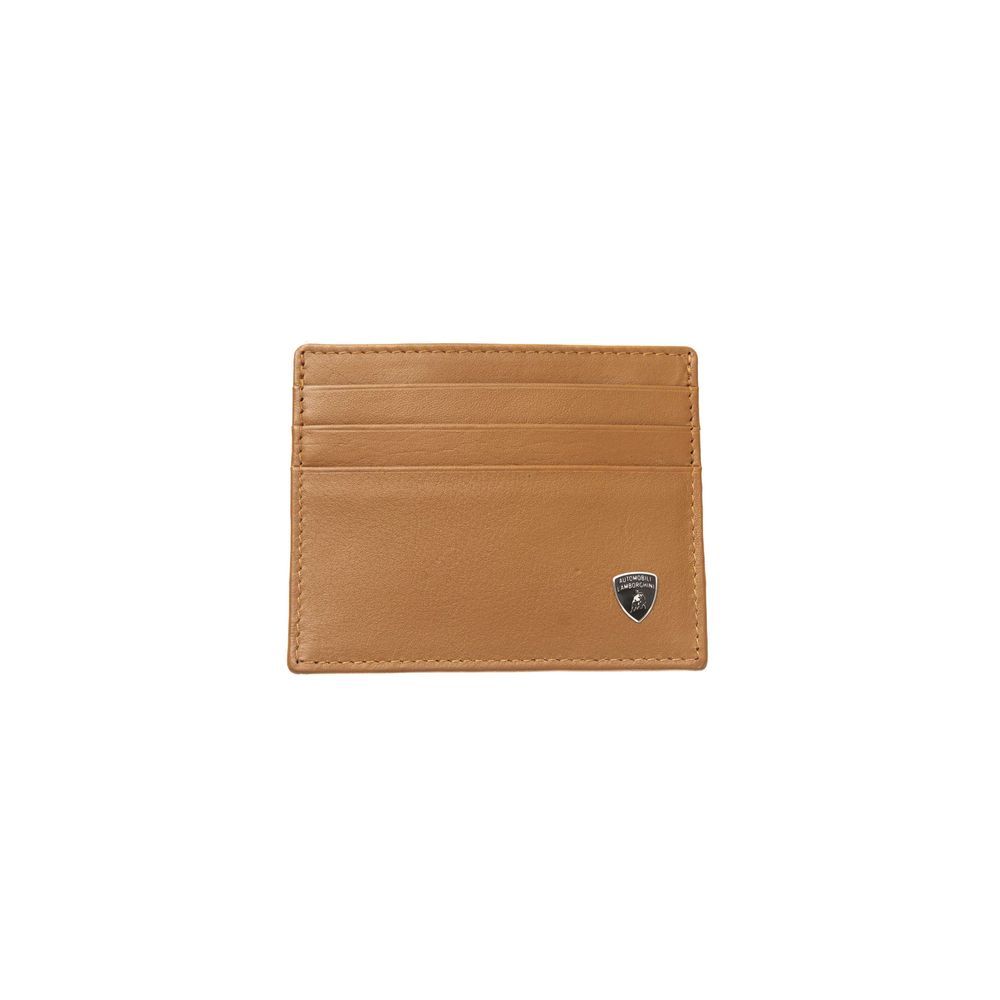 Automobili Lamborghini Elegant Leather Card Men's Holder