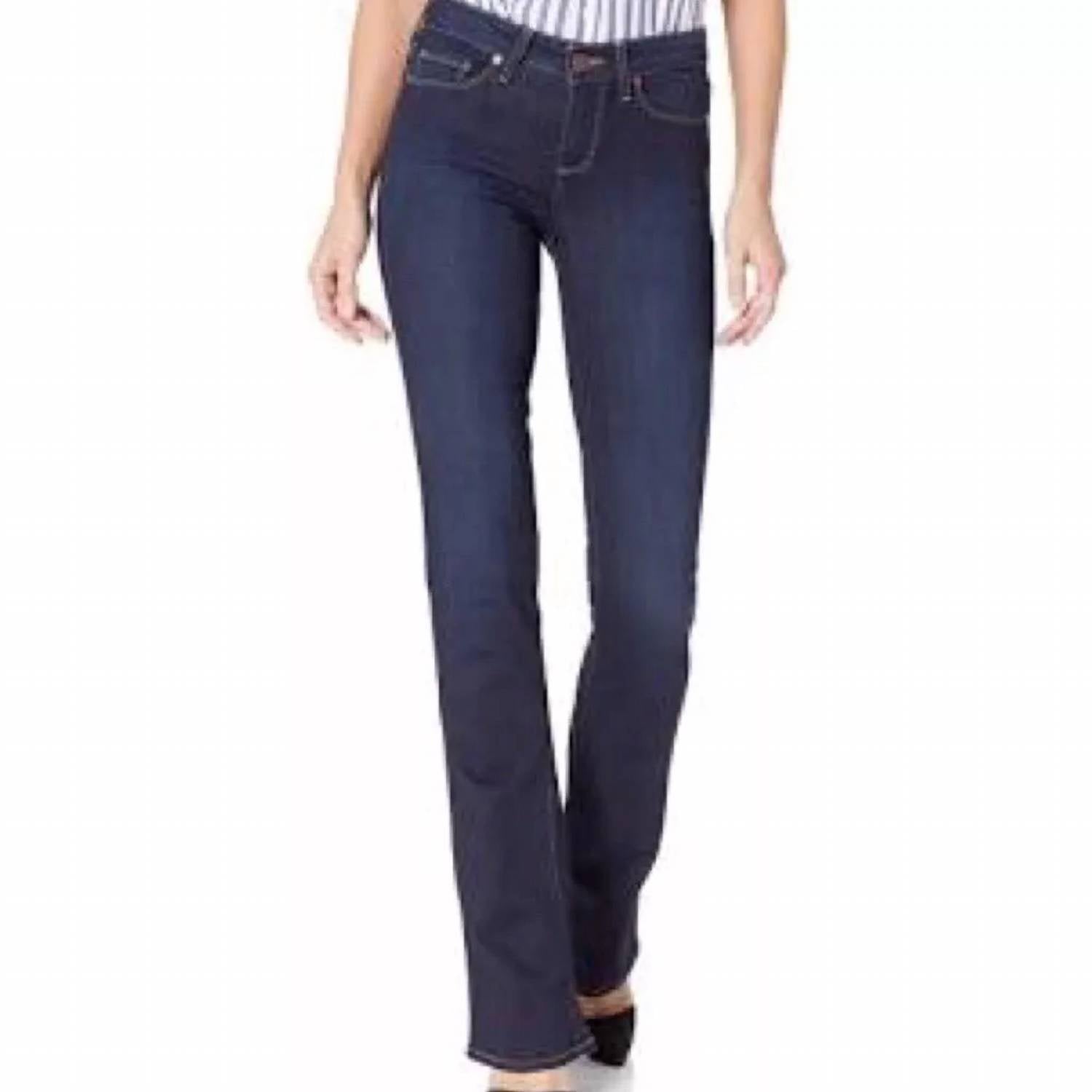 Manhattan Mid Rise Bootcut Jeans In Pinnacle 7733849915452