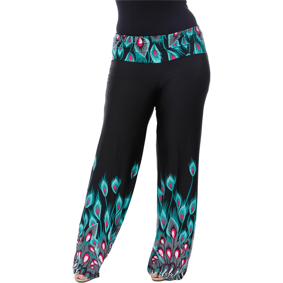 Fold-Over Waist Wide Leg Pants