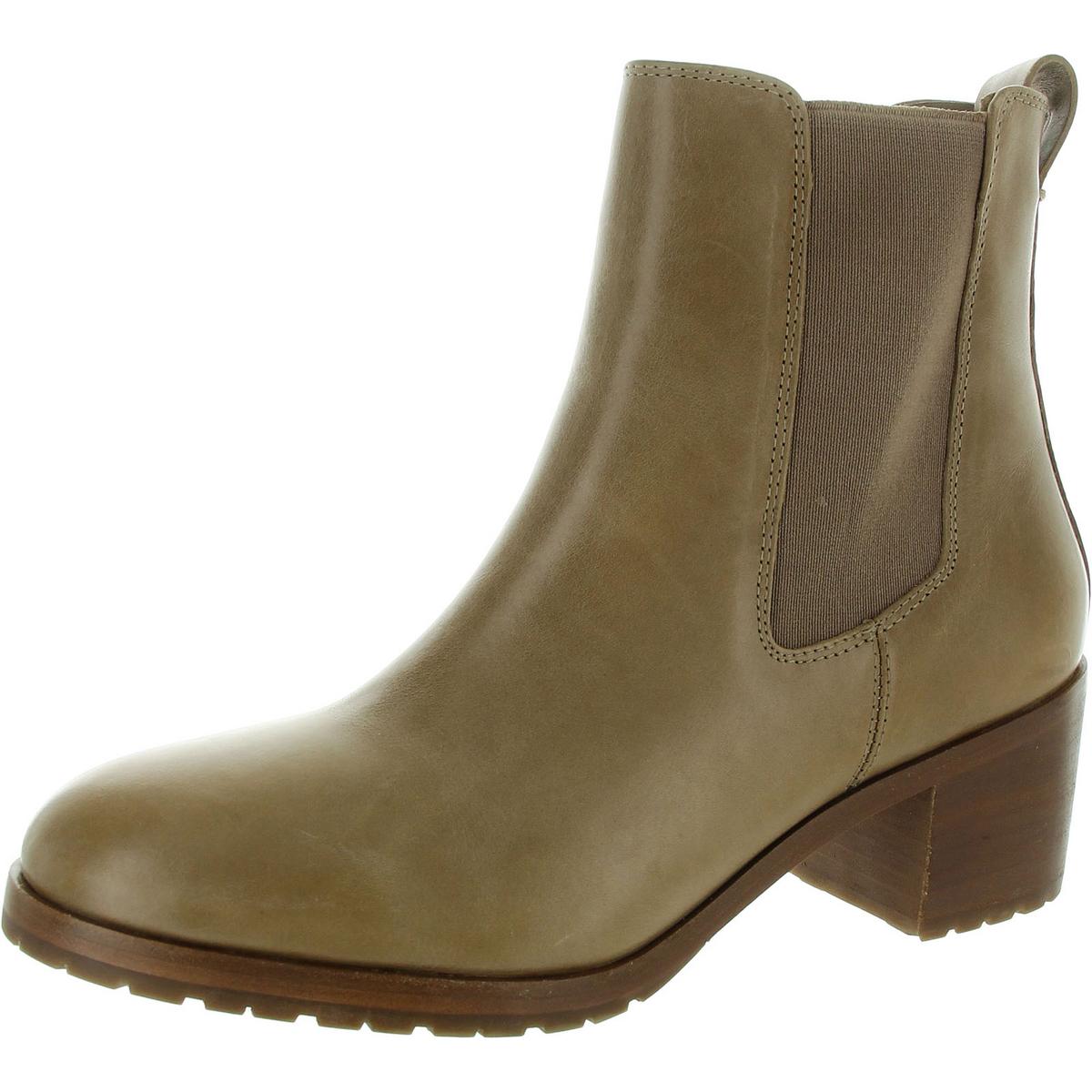 Laceless Leather Ankle Boots