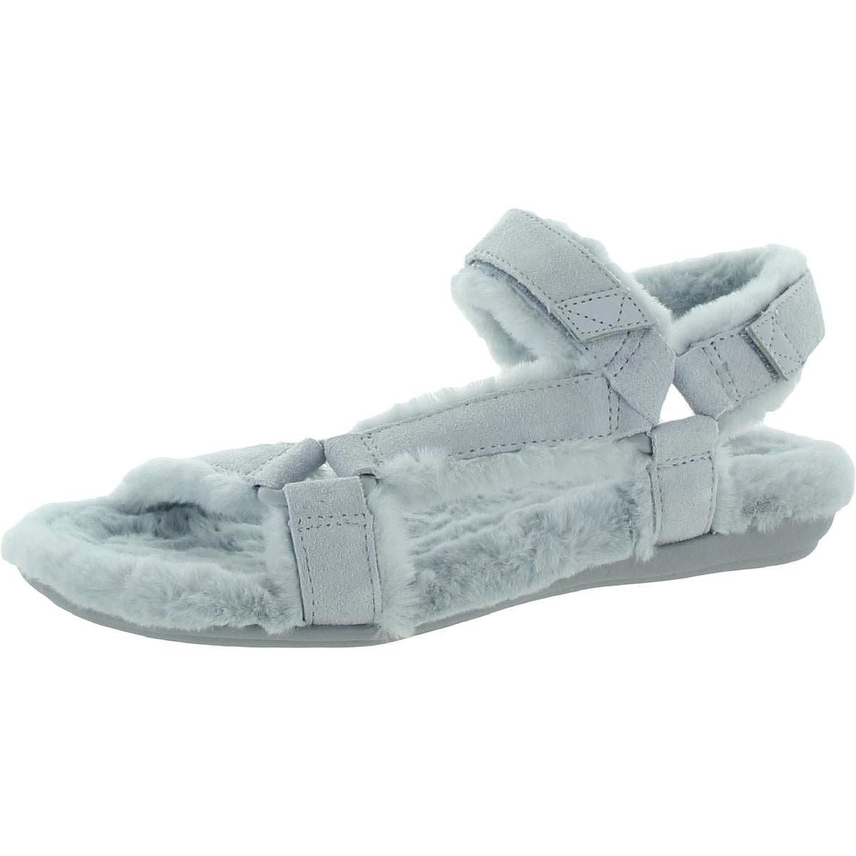 Viva Faux Fur Casual Strap Sandals