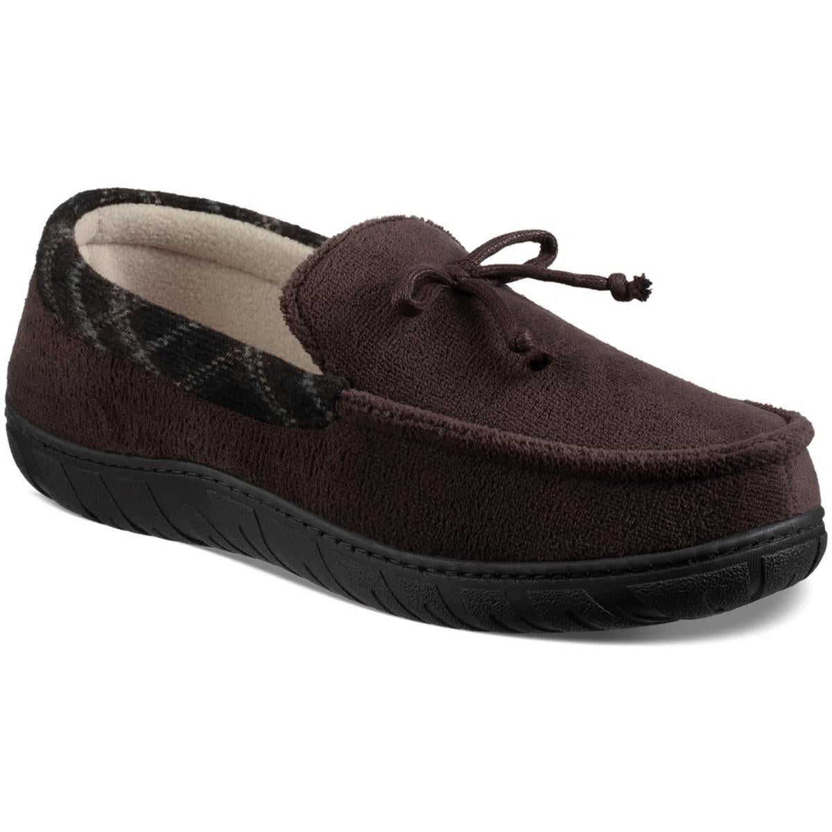 Faux Suede Slip On Loafer Slippers