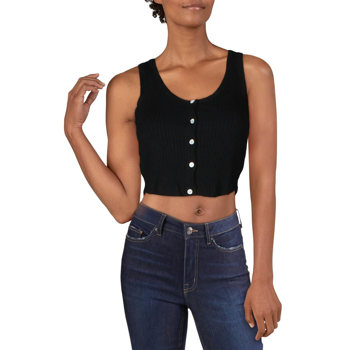 Ribbed Short Crop Top