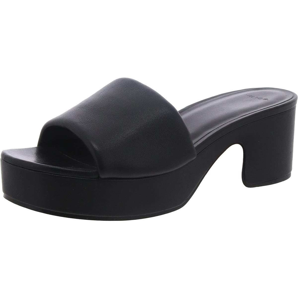 Margo Faux Leather Slip On Heels