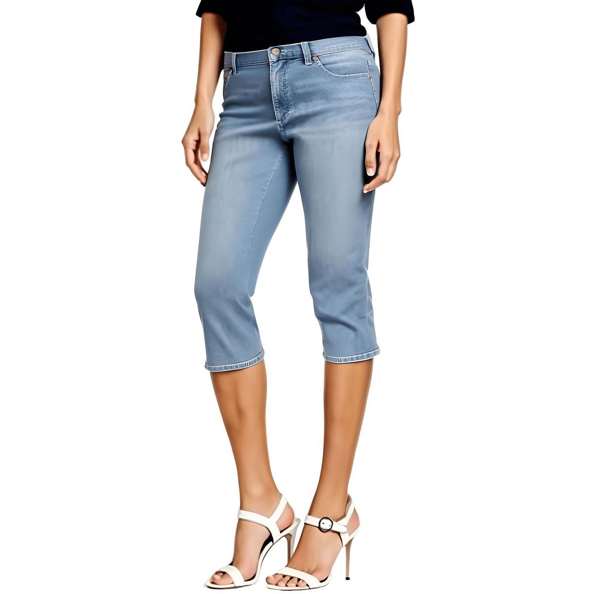 Plus Capr High Rise Capri Jeans