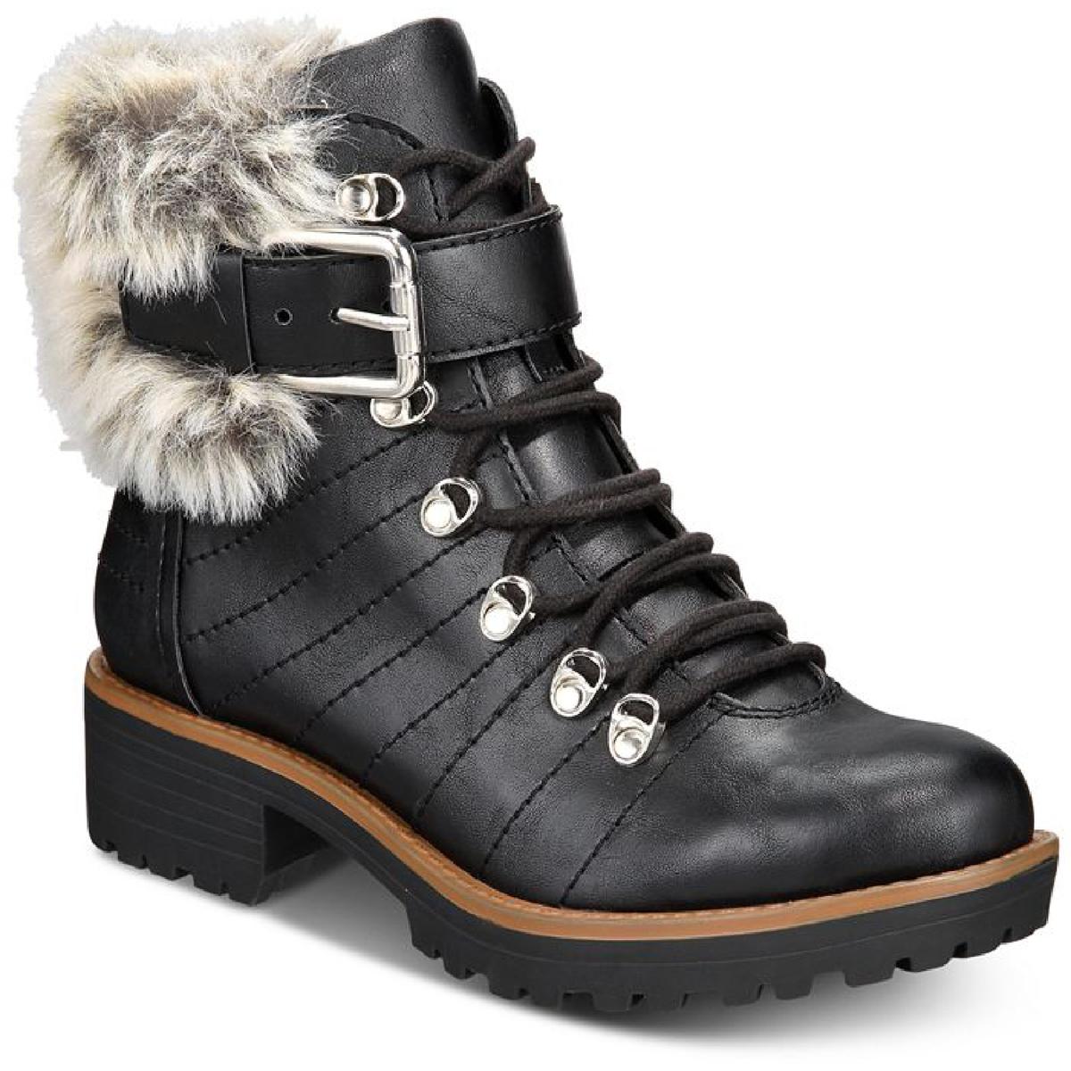Jojo Lace-Up Leather Ankle Boots
