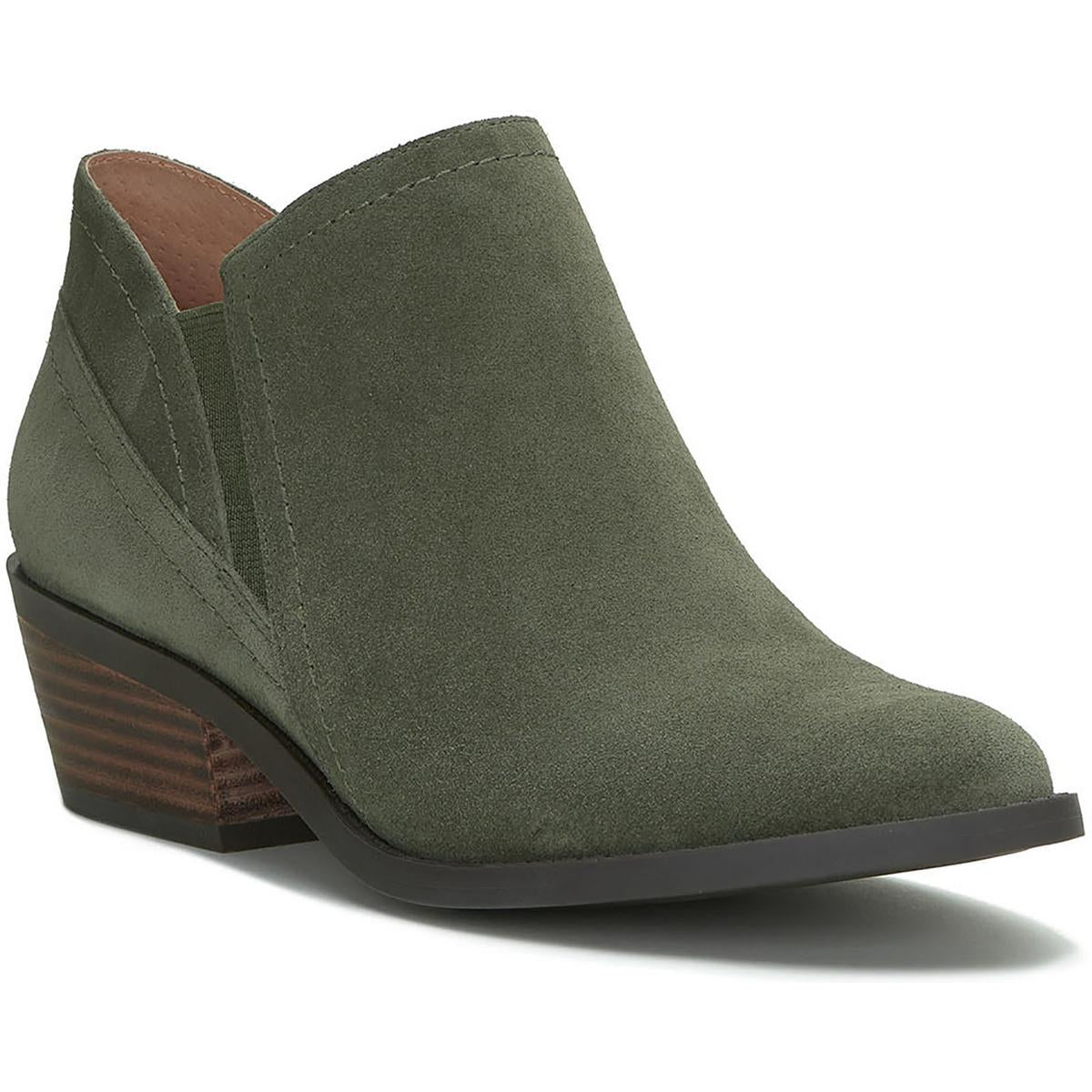 FIONAN Leather Stacked Heel Chelsea Boots