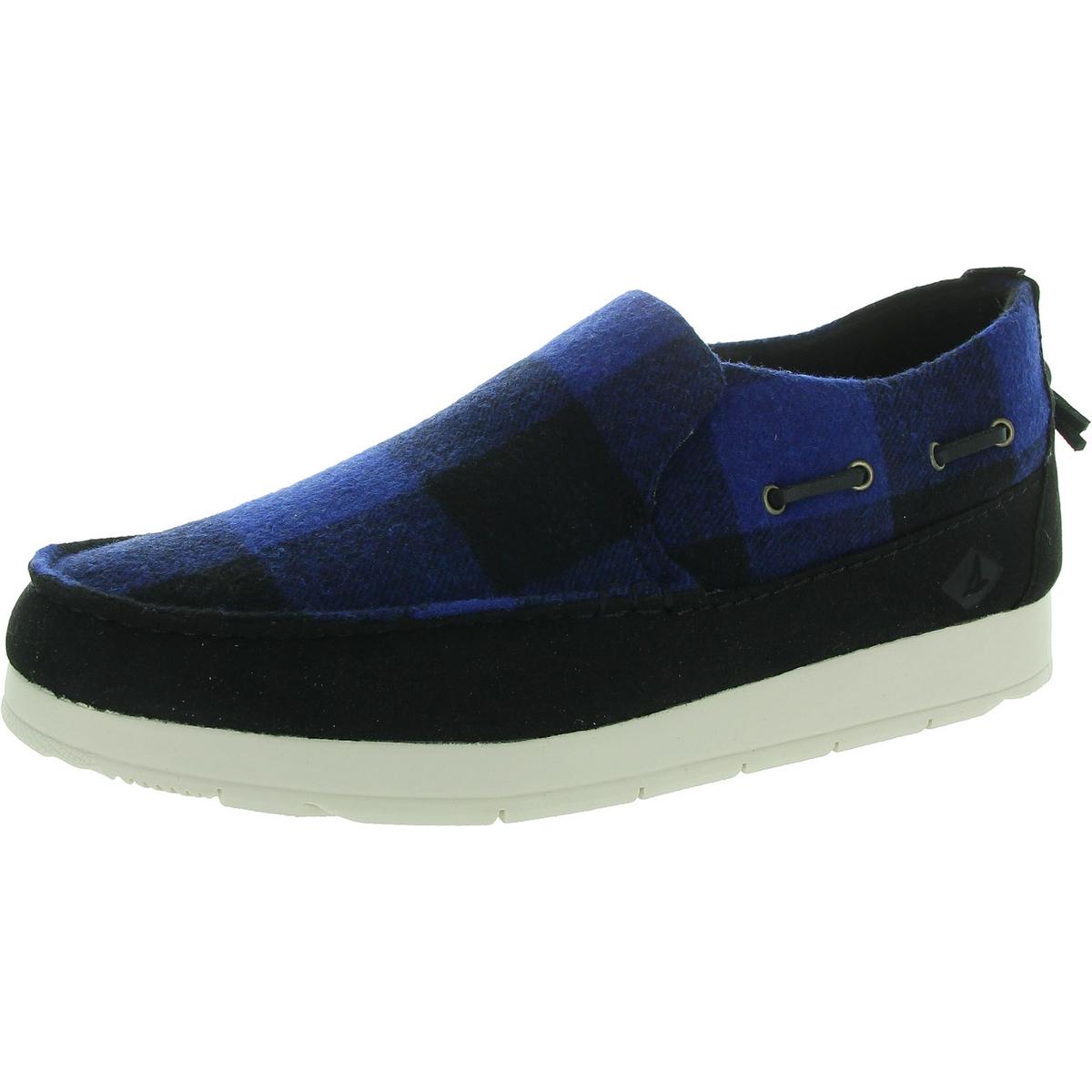 Moc-Sider Buffalo Checkered Wool Slip-on Shoes