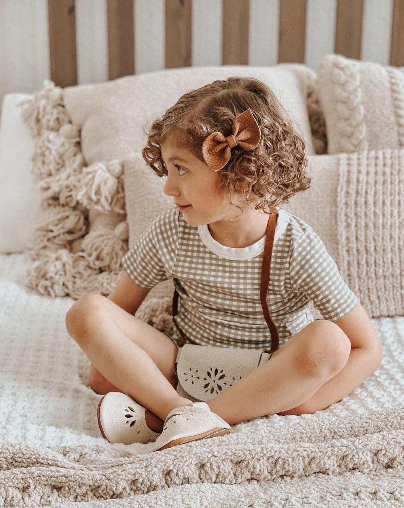 Milk BLOSSOMS Leather PURSE Toddler & Kids