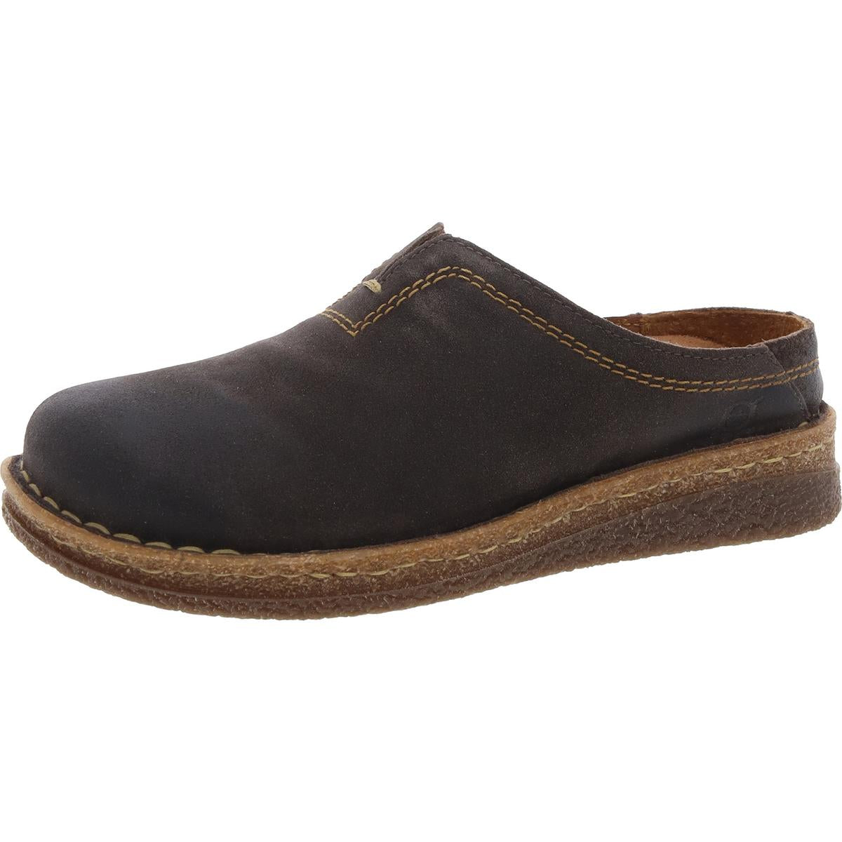 Seana Cushioned Footbed Leather Clogs