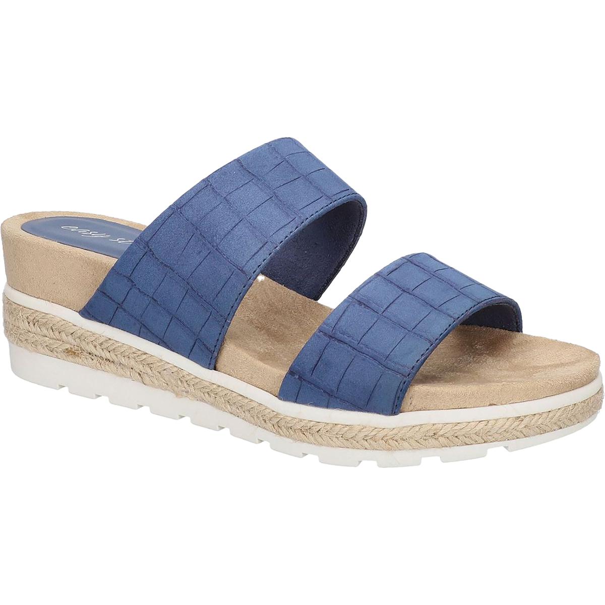 Maryann Faux Leather Sandals Wedge Heels