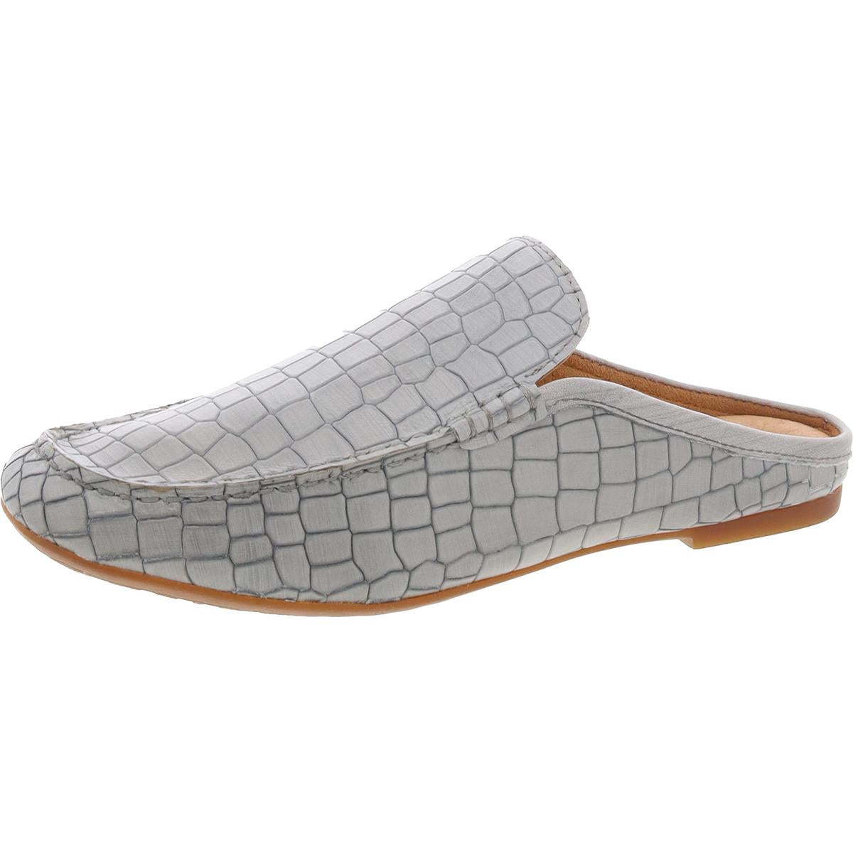 CAPRICORN Embossed Leather Mules