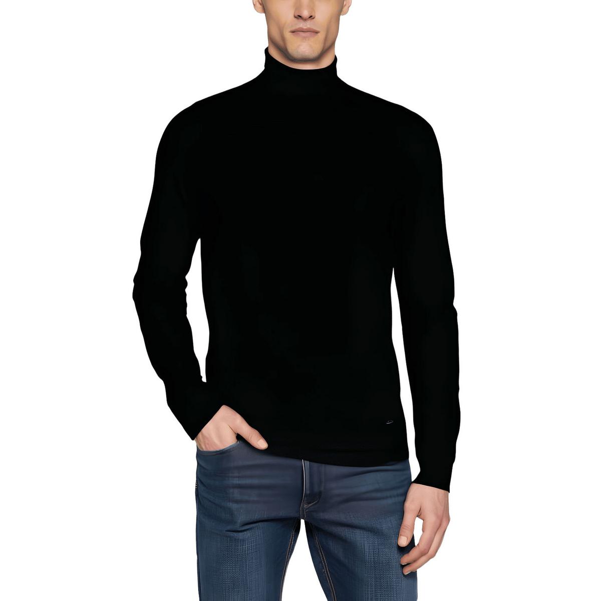 Office Ribbed Turtleneck Shirt