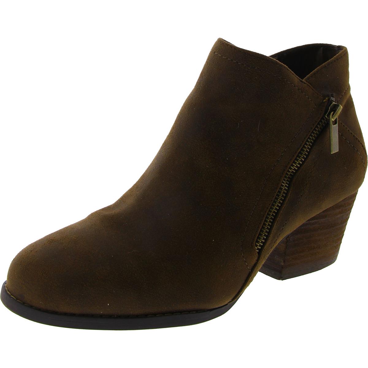 Bobbi Double Zipper Almond Toe Booties