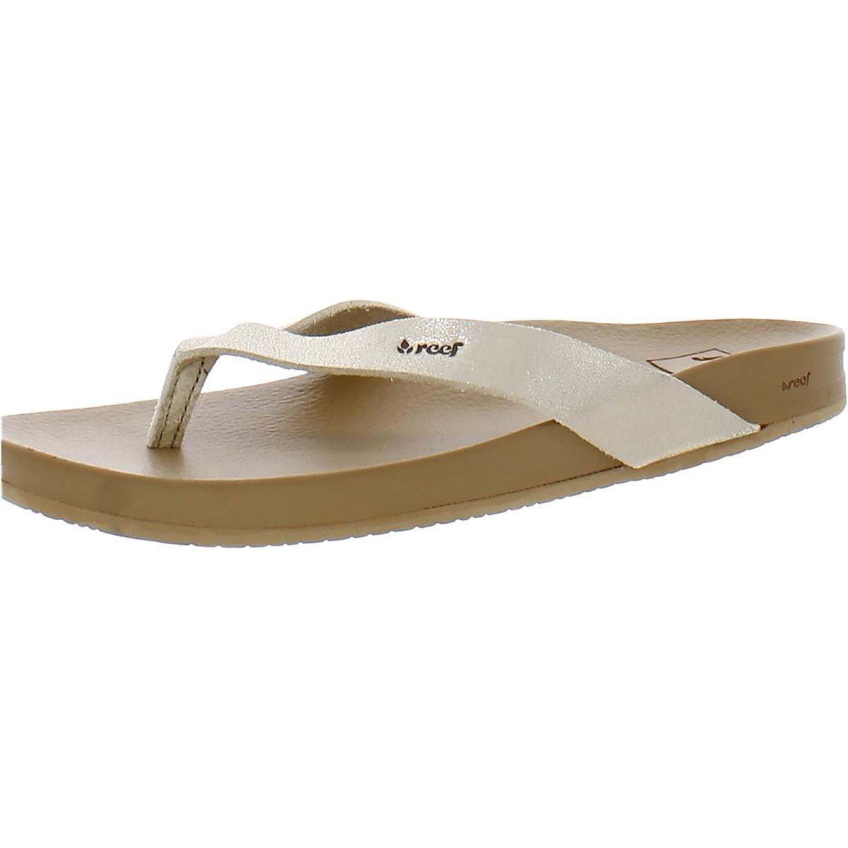 Faux Leather Cushioned Footbed Slide Sandals