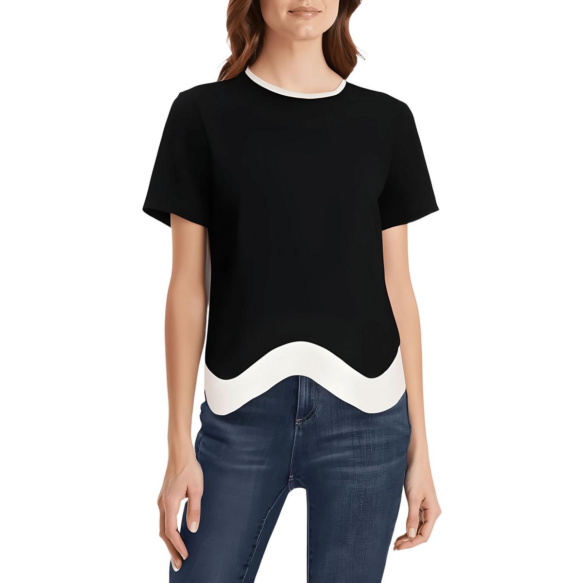 Contrast Trim Blouse