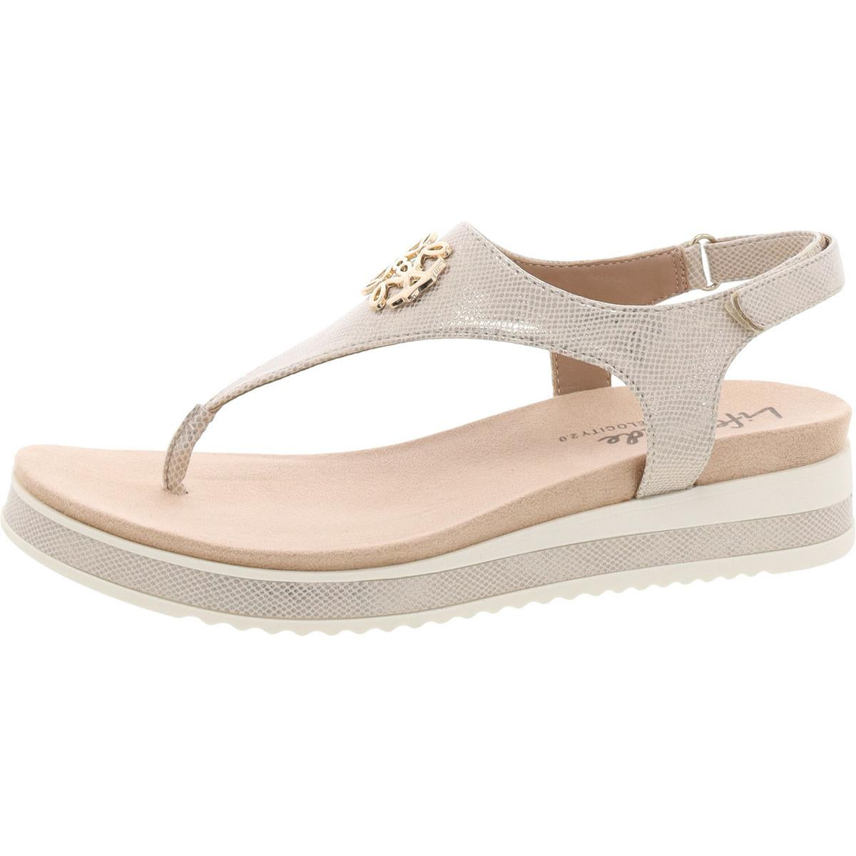 Zeeta Metallic Open Toe Ankle Strap