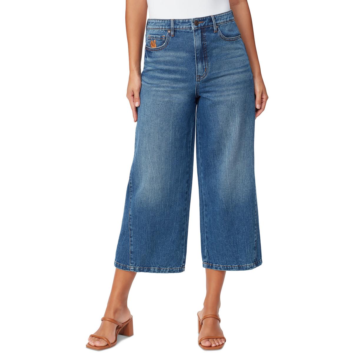 Rori Denim Wide Leg Cropped Jeans