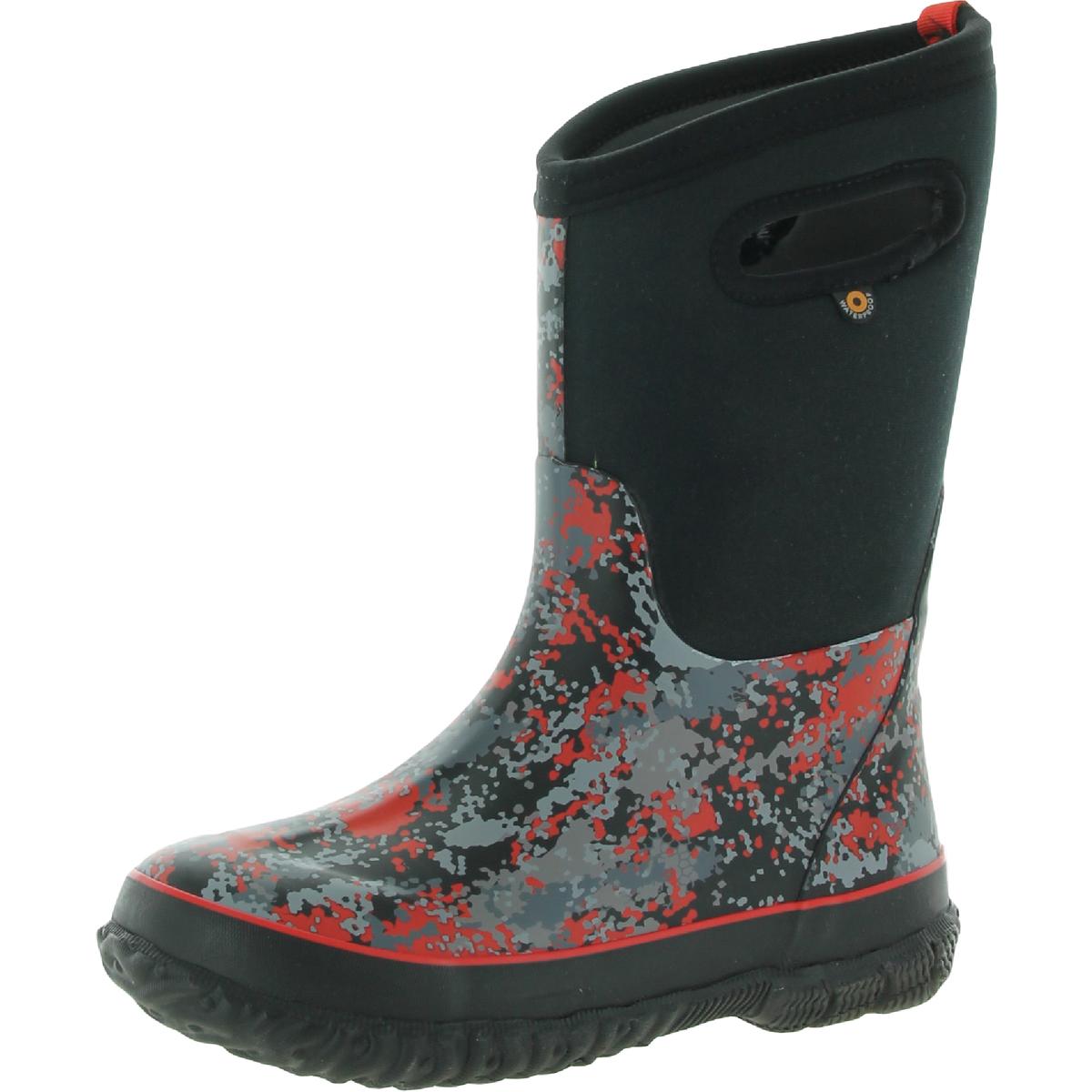 Boys Pull-On Waterproof Rain Boots