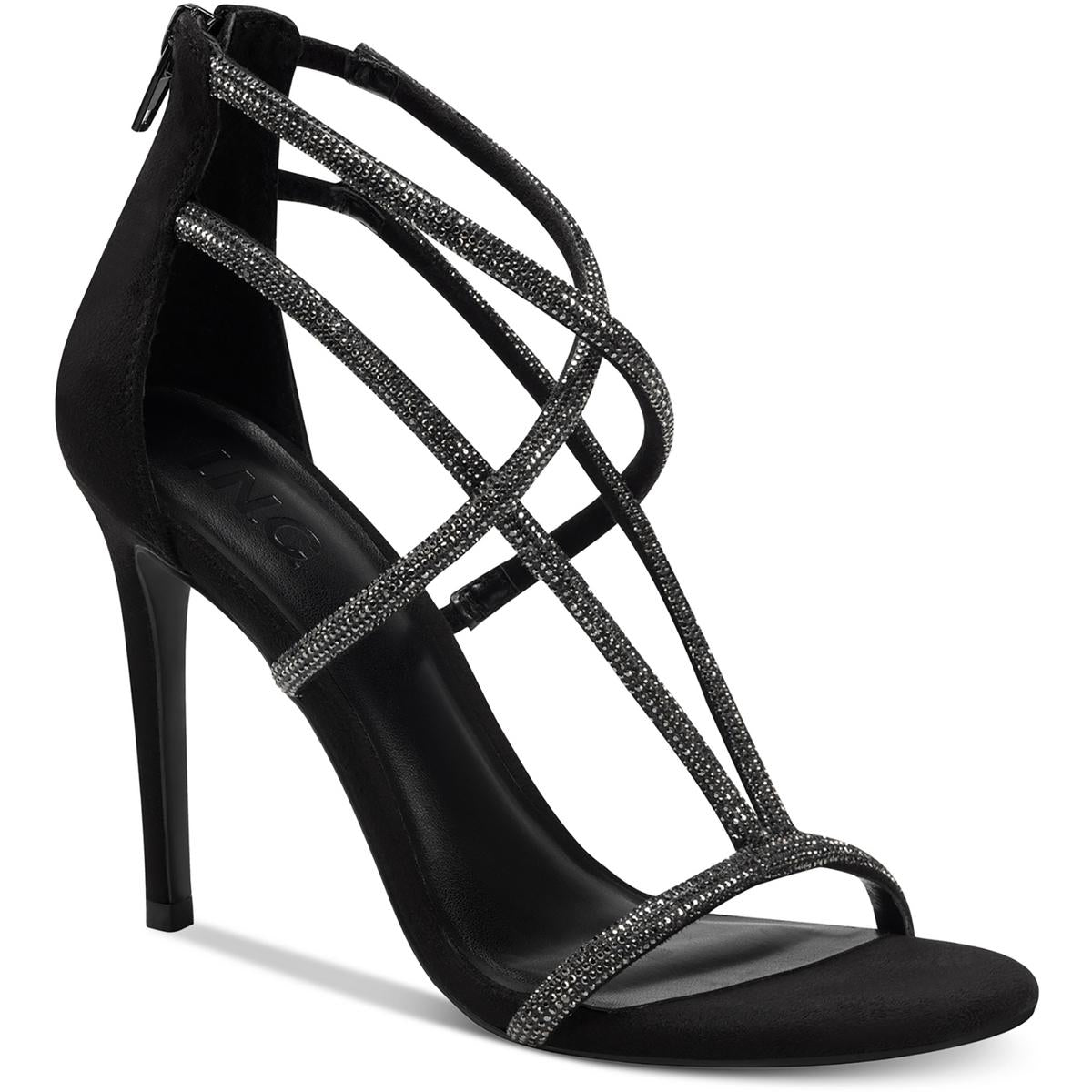 Krista Open Toe Ankle Strap Heels