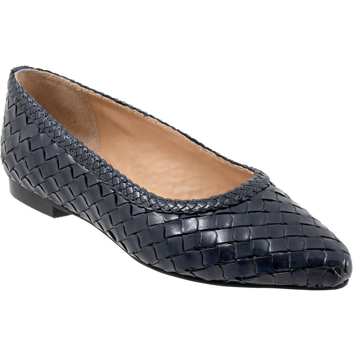 EMMIE Leather Flat Shoes