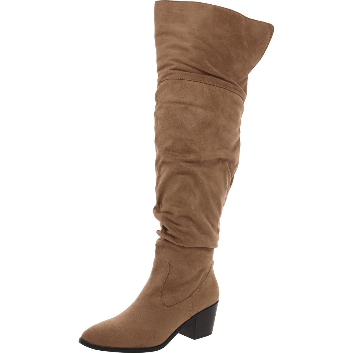 Zivia Wide Calf Faux Suede Over-The-Knee Boots