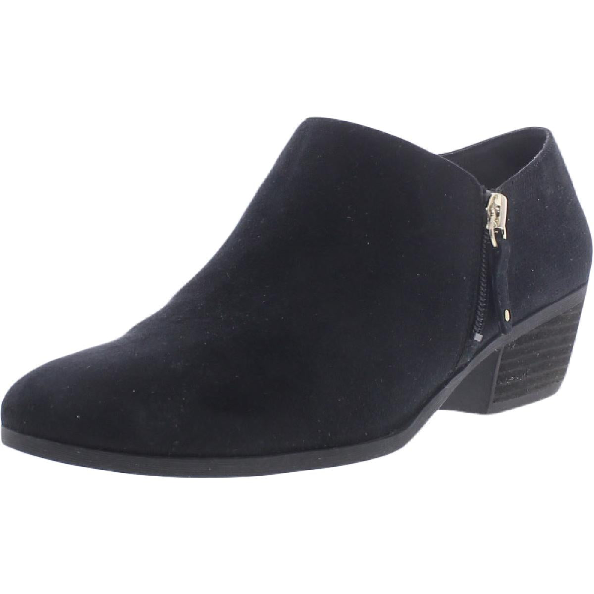 Brief Faux Suede Ankle Shooties