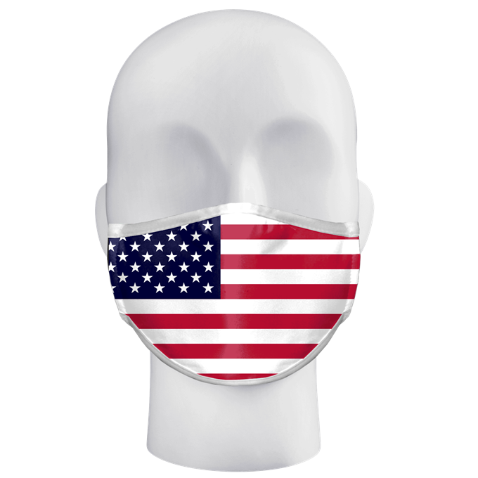 Alleson Flag Adult Single pc 3-ply Mask