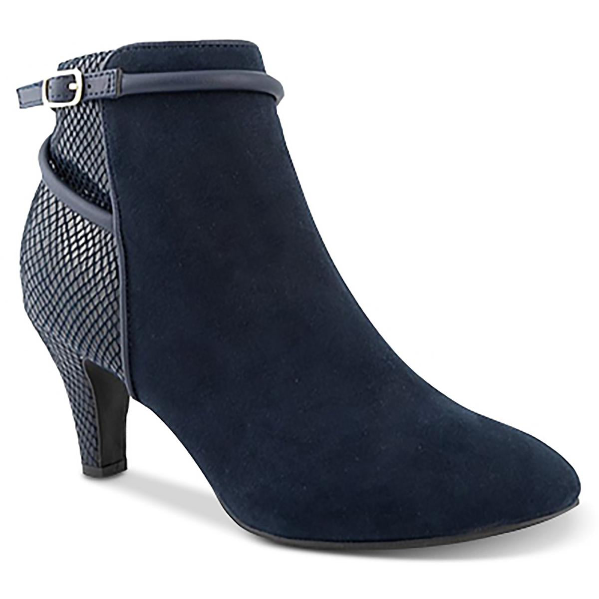 Melinaa Faux Leather Almond Toe Booties