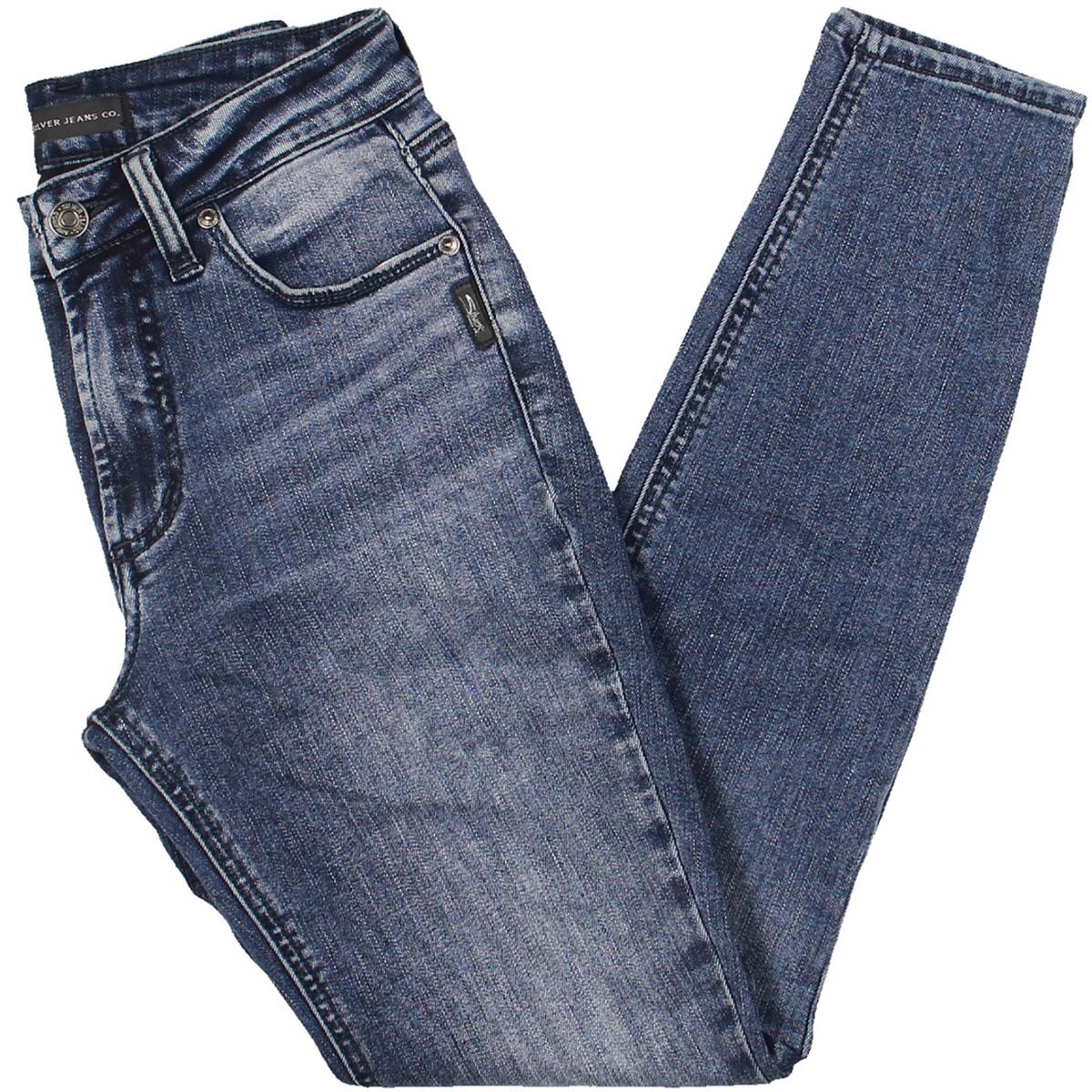 Button Mid Rise Skinny Jeans