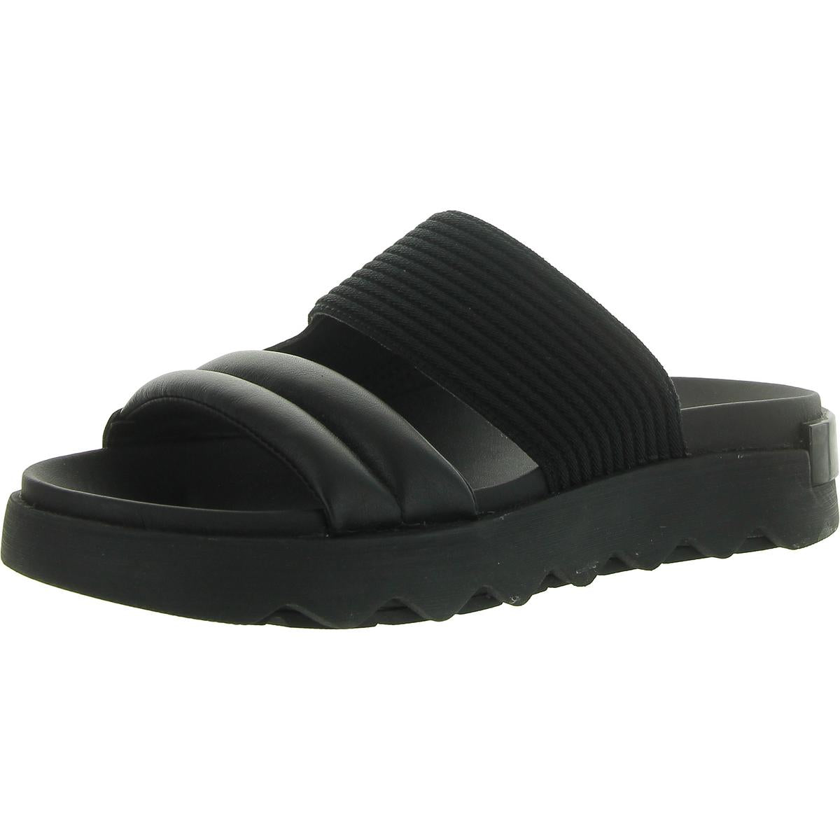 Leather Slip-On Slide Sandals