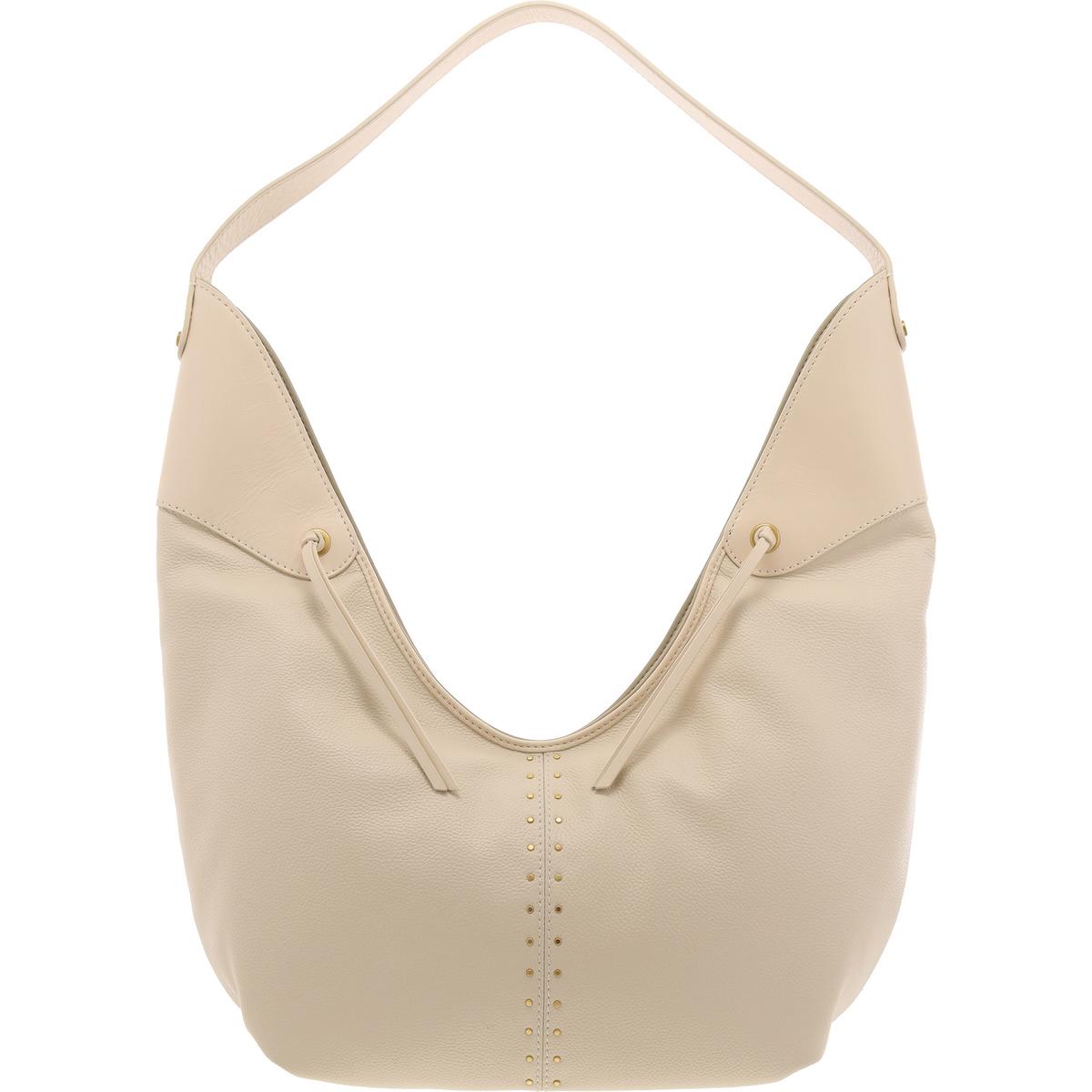 Ganya Textured Leather Hobo Handbag
