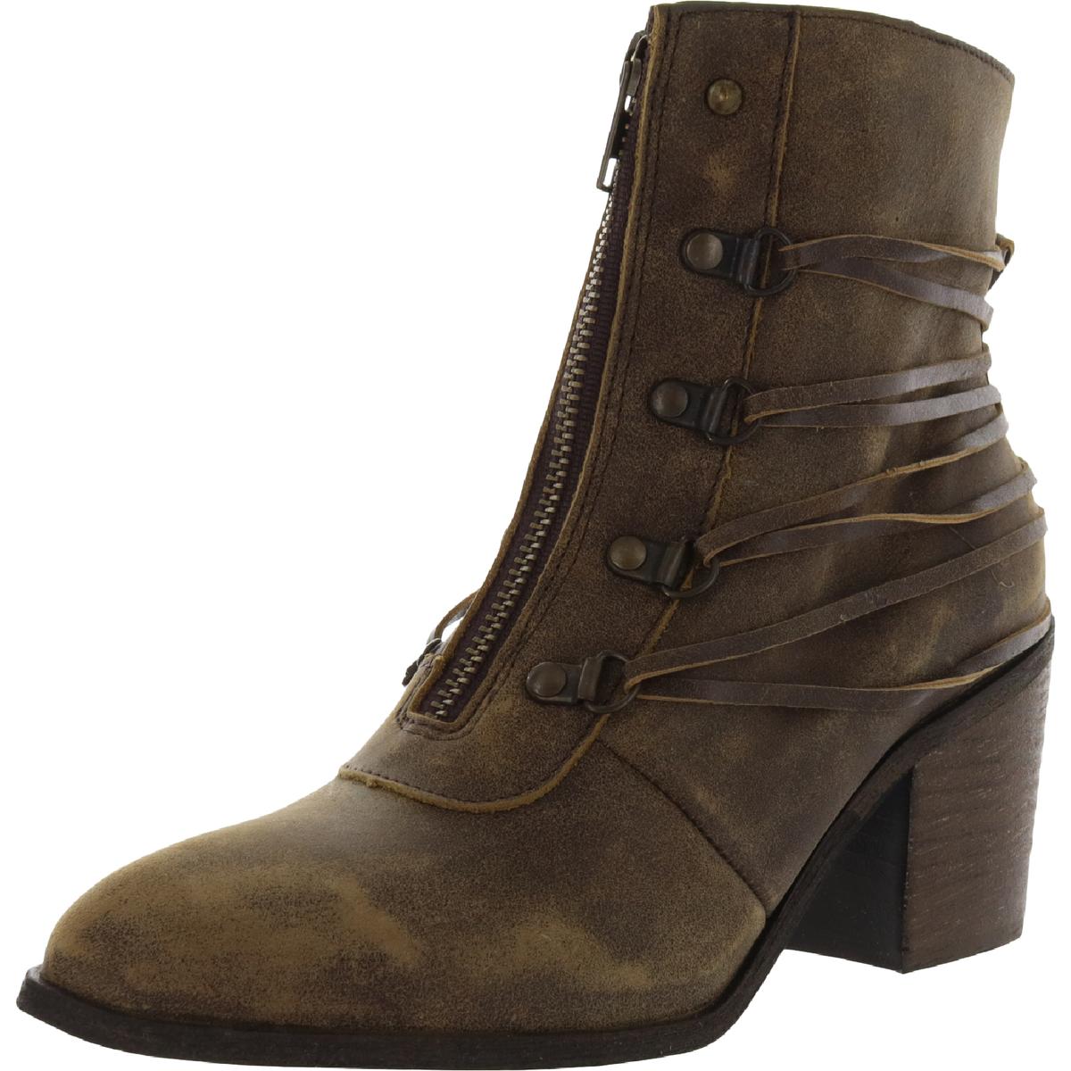 Peacekeeper Leather Pointed Toe Ankle Boots