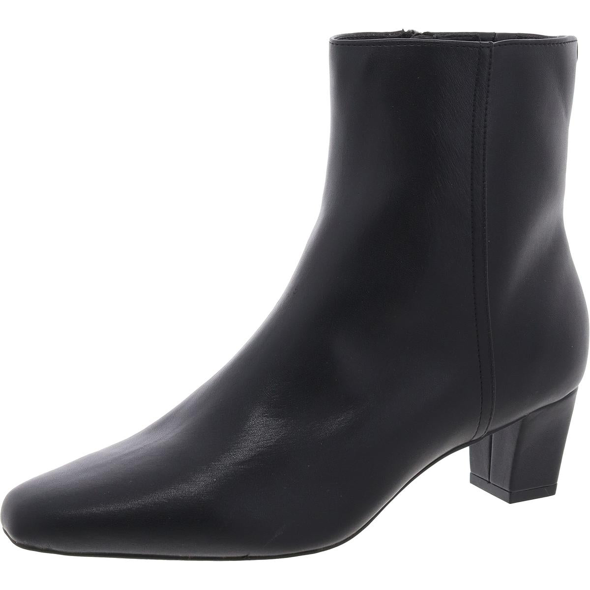 CARLIE Laceless Faux Leather Ankle Boots