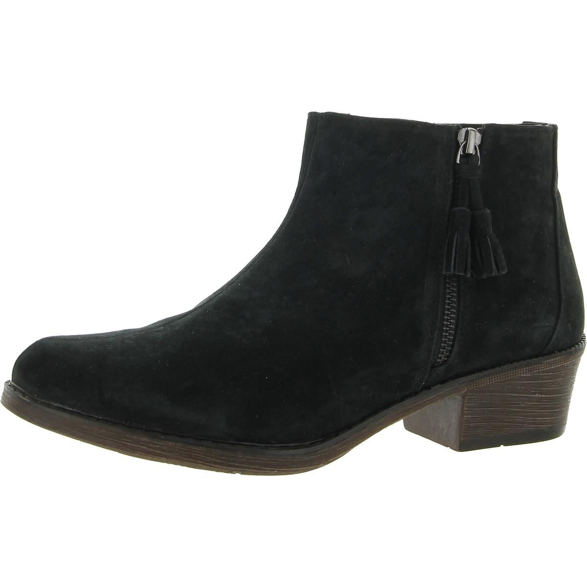 Delaney Leather Zip-Up Ankle Boots