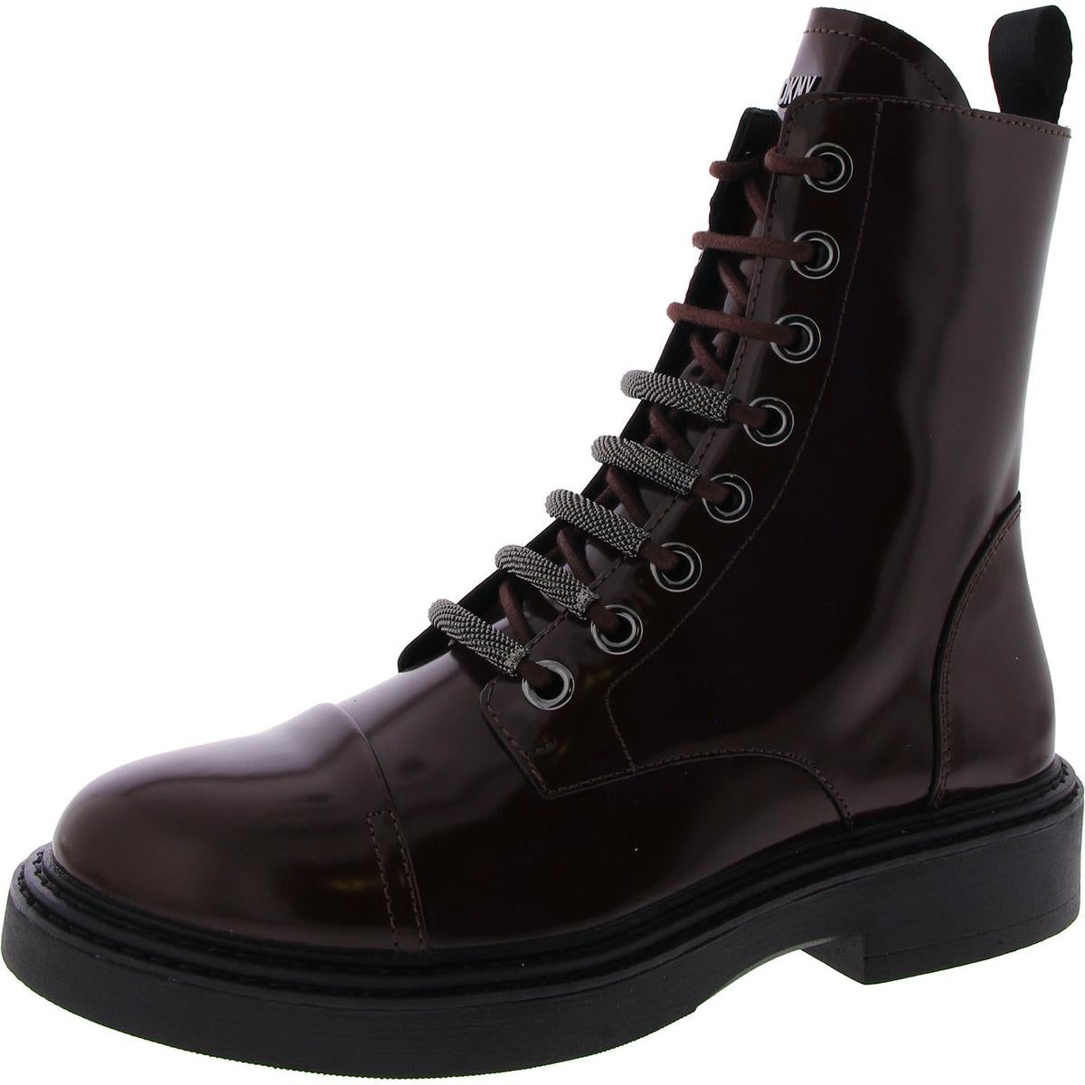 MALAYA LACE UP Leather Zipper/Lace Up Combat & Lace-Up Boots