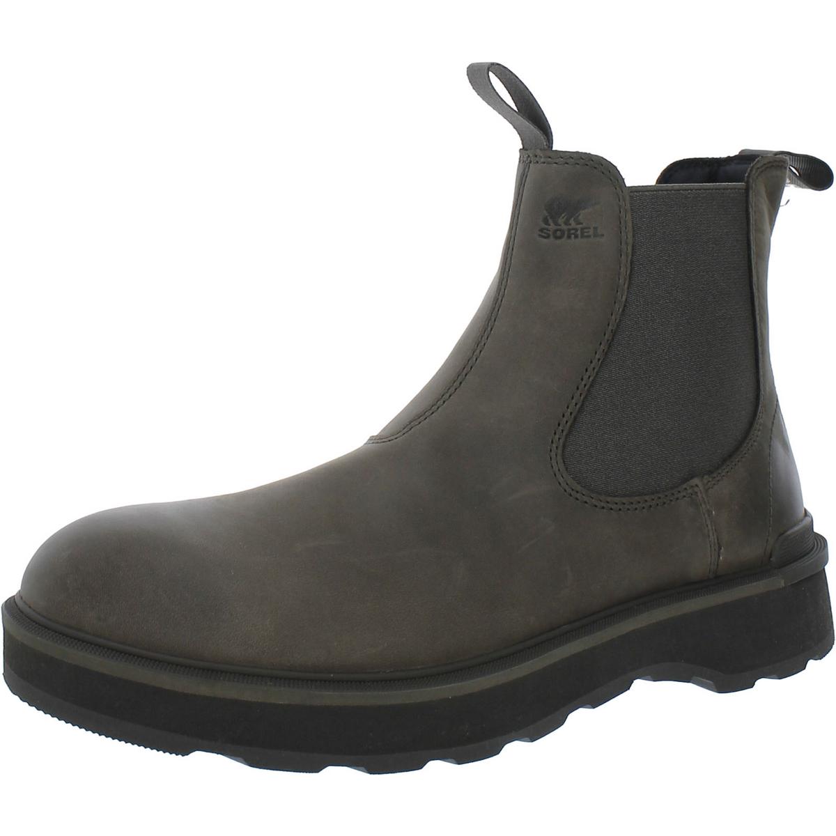Hi-Line Leather Chelsea Boots