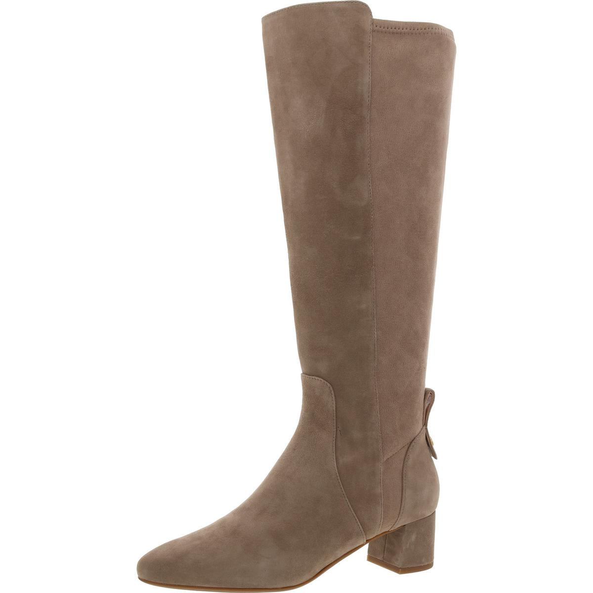 Go-To Block Boot 45 Mixed Media Suede Knee-High Boots