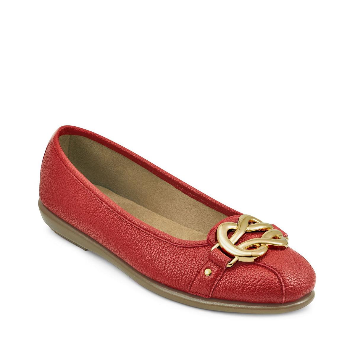 Big Bet Faux Leather Slip On Flats