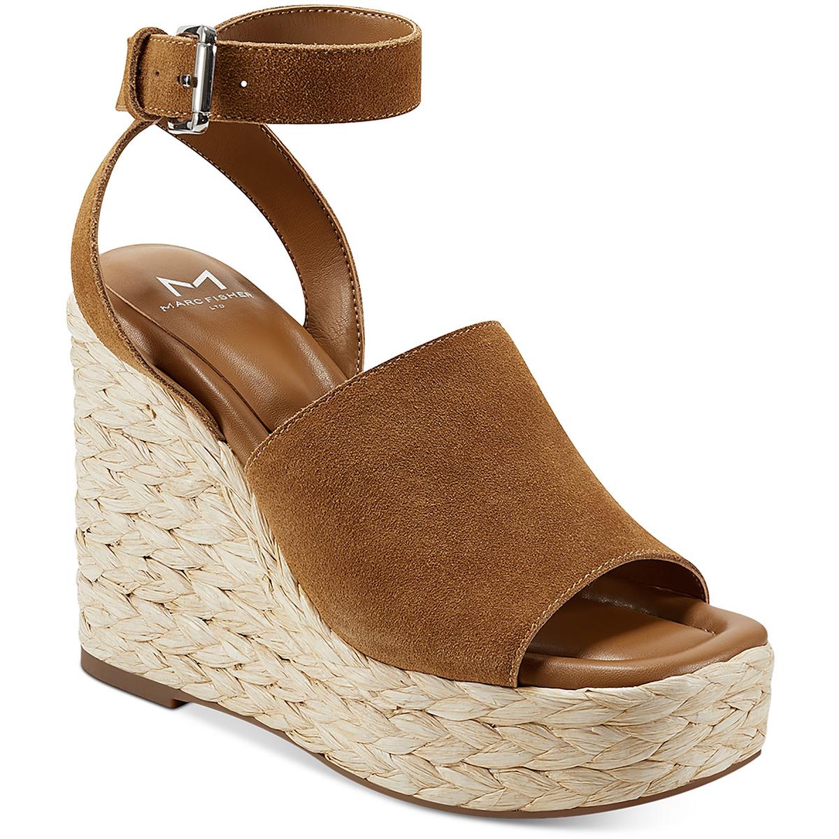 Nelly Suede Woven Wedge Sandals
