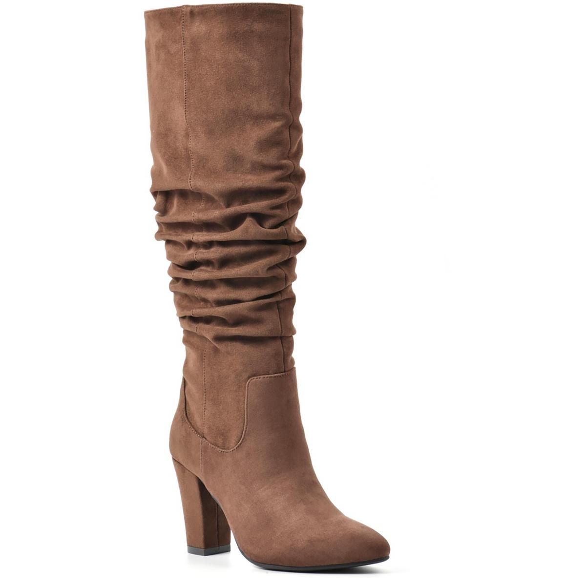 Compassion Faux Suede Slouchy Over-The-Knee Boots