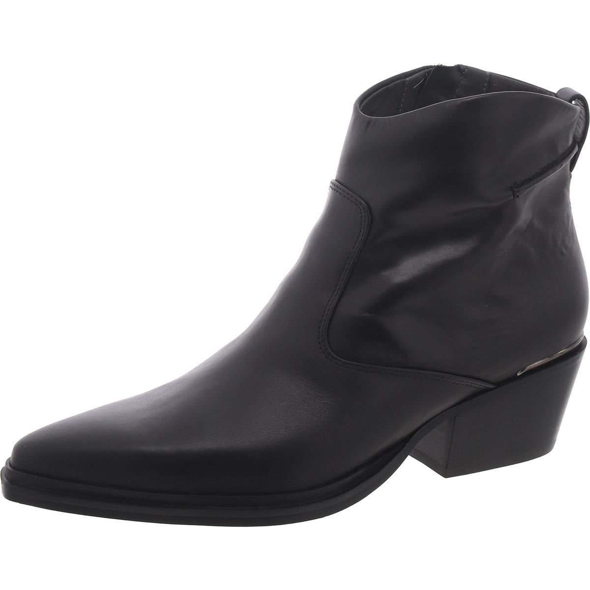 Blake Zipper Leather Booties