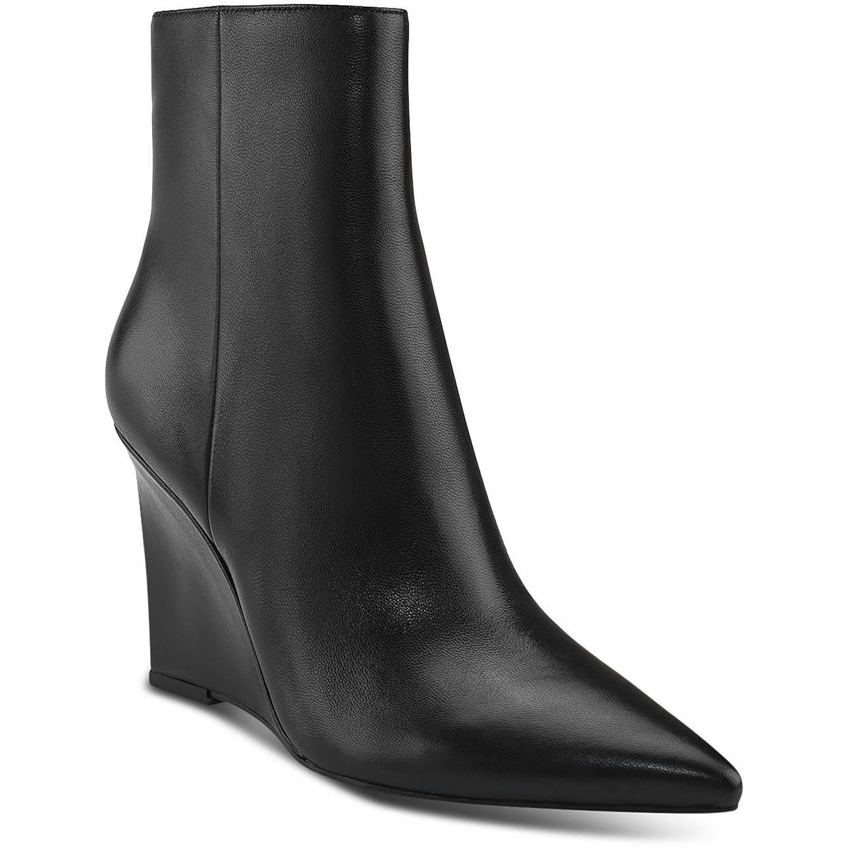 Dayna Leather Wedge Boots