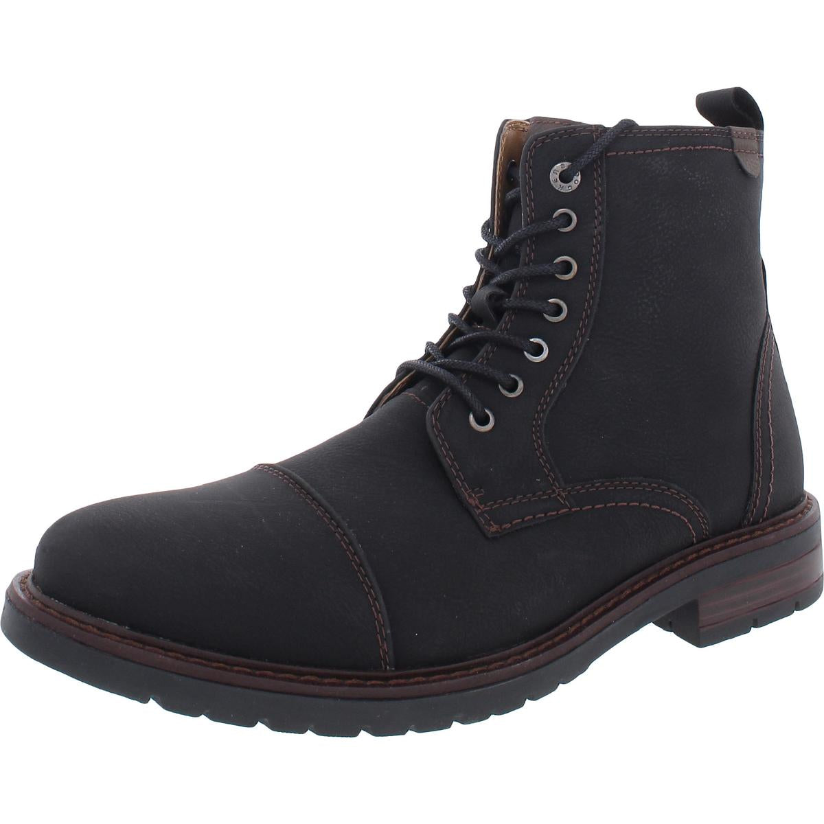 Rawls Cap Toe Lace Up Ankle Boots