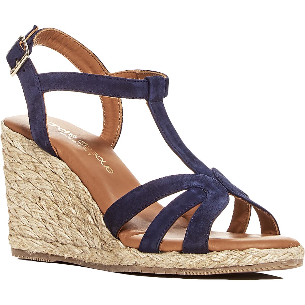 Madina Padded Insole T-Strap Wedge Sandals