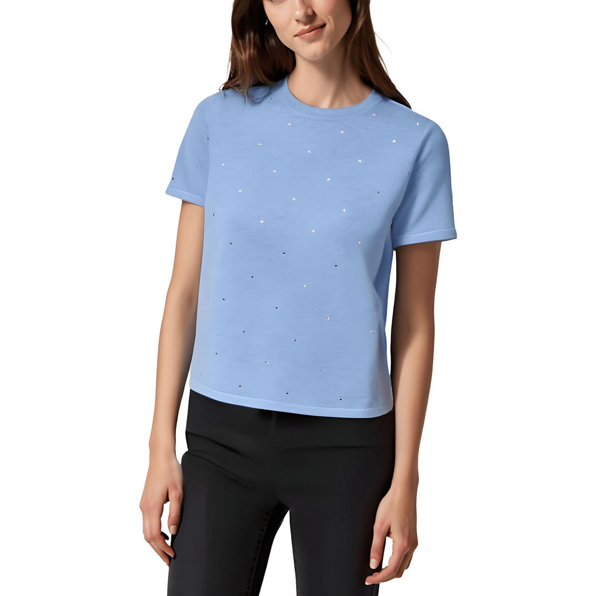 Embellished Knit Pullover Top