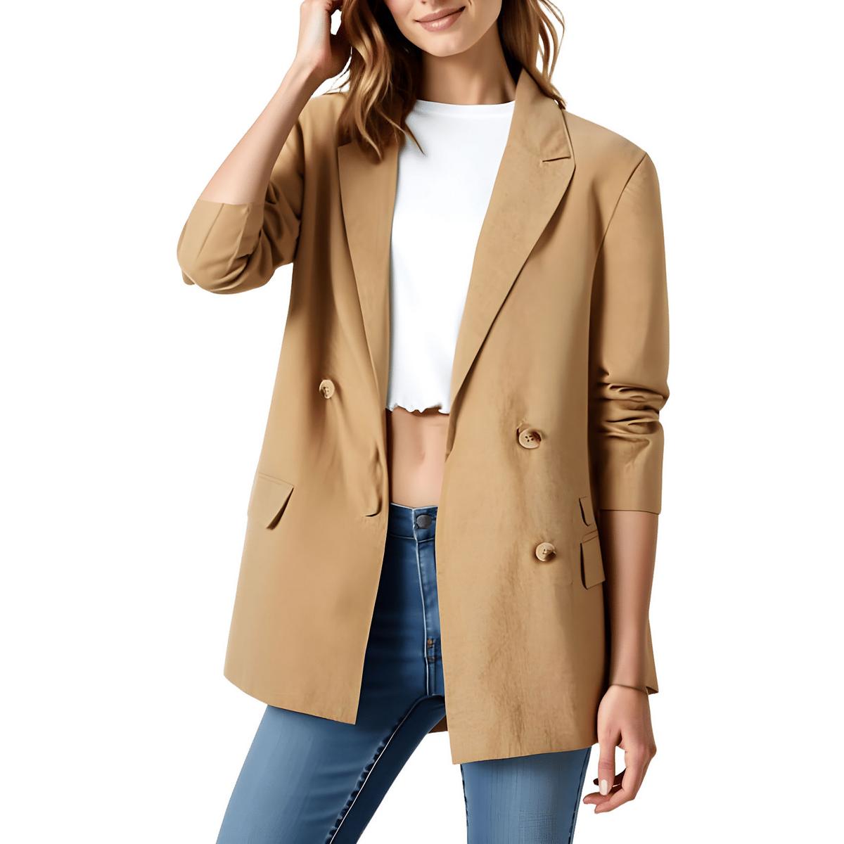 Pocket Double-Breasted Blazer